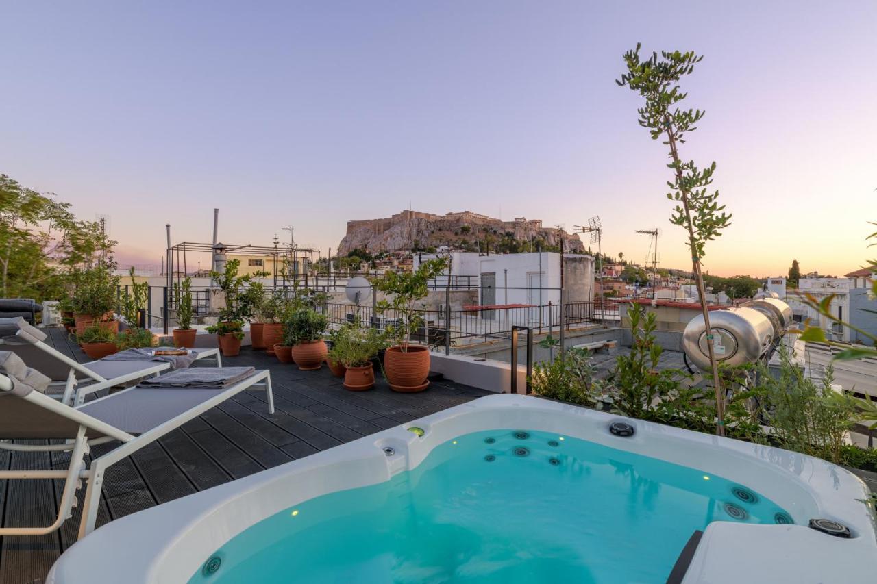 Meno Suite With Private Terrace - Jaccuzzi, Acropolis View Atenas Exterior foto